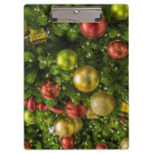 Weihnachtsbaum dekoriert klemmbrett (Vorderseite)