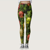 Weihnachtsbaum dekoriert leggings (Vorderseite)