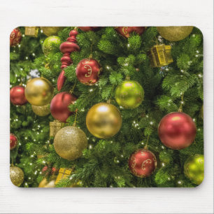 Weihnachtsbaum dekoriert mousepad