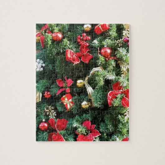 Weihnachtsbaum dekoriert puzzle (Vertikal)
