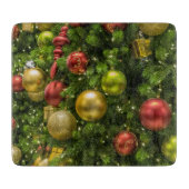 Weihnachtsbaum dekoriert schneidebrett (Vorderseite)