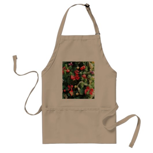 Weihnachtsbaum dekoriert schürze (Vorne)