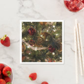 Weihnachtsbaum dekoriert serviette (Beispiel)