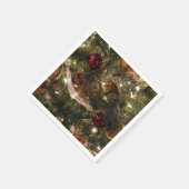 Weihnachtsbaum dekoriert serviette (Ecke)