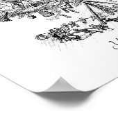 Weihnachtsbaum der 1800er Jahre Poster (Ecke)