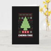 Weihnachtsbaum der Chemie Karte (Gelbe Blume)