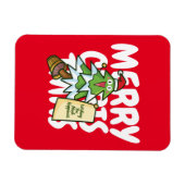 Weihnachtsbaum, der das Glück wünscht Magnet (Horizontal)