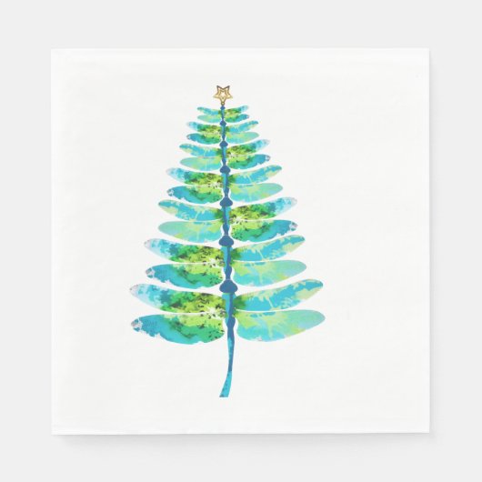 Weihnachtsbaum der Dragonfly Print Xmas Baum Serviette (Vorderseite)