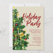 Weihnachtsbaum der Feier Einladung (Vorderseite)