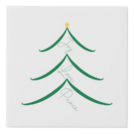 Weihnachtsbaum der Freude, der Liebe und der Fried Künstlicher Leinwanddruck