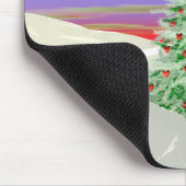 Weihnachtsbaum der Herzen Mousepad (Ecke)