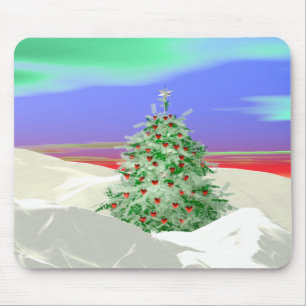 Weihnachtsbaum der Herzen Mousepad