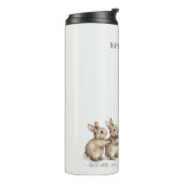 Weihnachtsbaum der Kaninchen Thermosbecher (Nach links gedreht)