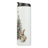 Weihnachtsbaum der Kaninchen Thermosbecher (Nach rechts gedreht)