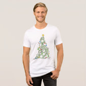 Weihnachtsbaum der Kätzchen von Sandra Boynton Tri-Blend Shirt (Vorderseite voll)
