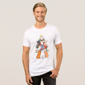 Weihnachtsbaum der Kätzchen von Sandra Boynton Tri-Blend Shirt (Vorderseite voll)