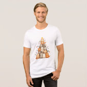 Weihnachtsbaum der Kätzchen von Sandra Boynton Tri-Blend Shirt (Vorderseite voll)