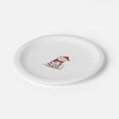 Weihnachtsbaum der Katze (1) Pappteller (Schrägansicht)