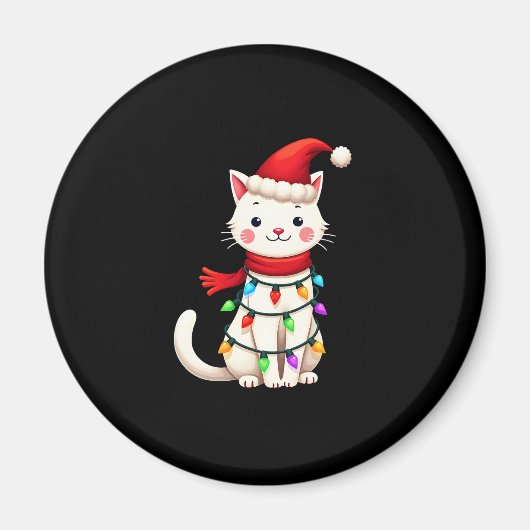 Weihnachtsbaum der Katze (2) Magnet (Vorne)