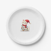 Weihnachtsbaum der Katze (2) Pappteller (Vorderseite)