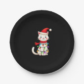 Weihnachtsbaum der Katze (2) Pappteller (Vorderseite)