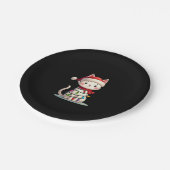 Weihnachtsbaum der Katze (3) Pappteller (Schrägansicht)