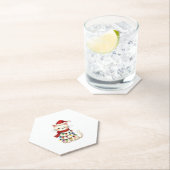 Weihnachtsbaum der Katze (3) Untersetzer (Vor Ort)