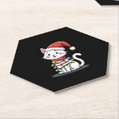 Weihnachtsbaum der Katze (3) Untersetzer (angewinkelt)