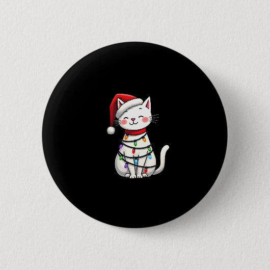 Weihnachtsbaum der Katze (5) Button (Vorderseite)