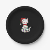 Weihnachtsbaum der Katze (5) Pappteller (Vorderseite)