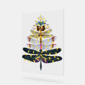 Weihnachtsbaum der Libellen Acrylschild (Winkel)