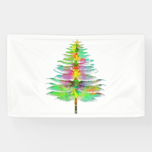 Weihnachtsbaum der Libellen Banner (Horizontal)