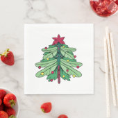 Weihnachtsbaum der Libellen Serviette (Beispiel)