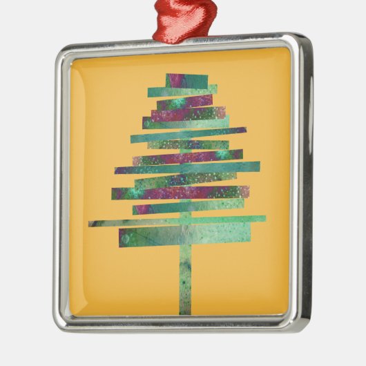 Weihnachtsbaum der modernen Kunst Ornament Aus Metall (Links)