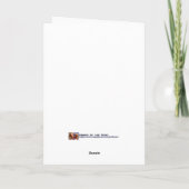 Weihnachtsbaum der Natur - Grußkarte Feiertagskarte (Rückseite)