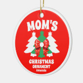 Weihnachtsbaum der personalisierten Mama Keramik Ornament (Links)