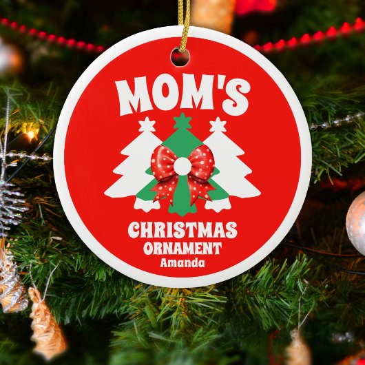 Weihnachtsbaum der personalisierten Mama Keramik Ornament