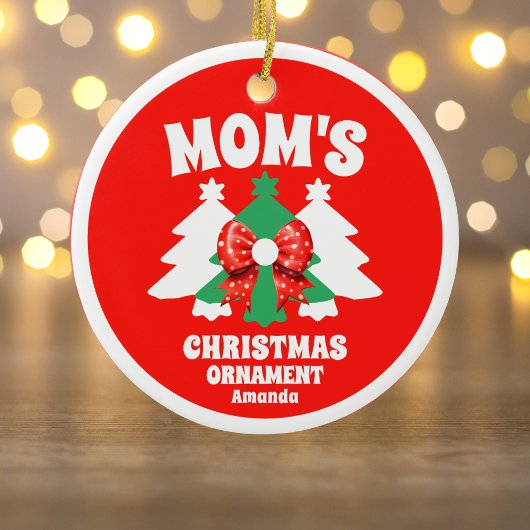 Weihnachtsbaum der personalisierten Mama Keramik Ornament