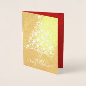 Weihnachtsbaum der Sterne Städtische Gruß Folienkarte (Vorderseite)