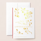 Weihnachtsbaum der Sterne Städtische Gruß Folienkarte (Rückseite mit Umschlag)