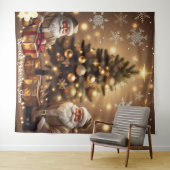 "Weihnachtsbaum der Träume" Wandteppich (Beispiel (Horizontal))