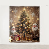 "Weihnachtsbaum der Träume" Wandteppich (Vorderseite)