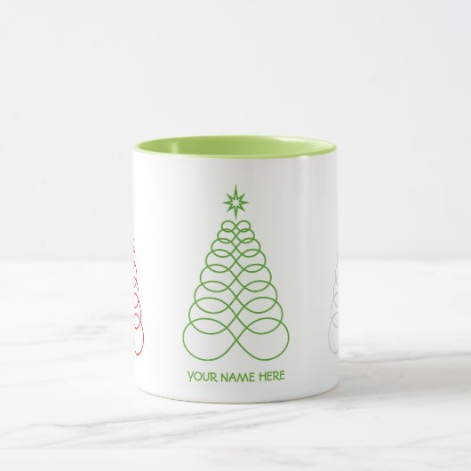 Weihnachtsbaum der unendlichen Liebe - Custom Tasse (Zentrum)
