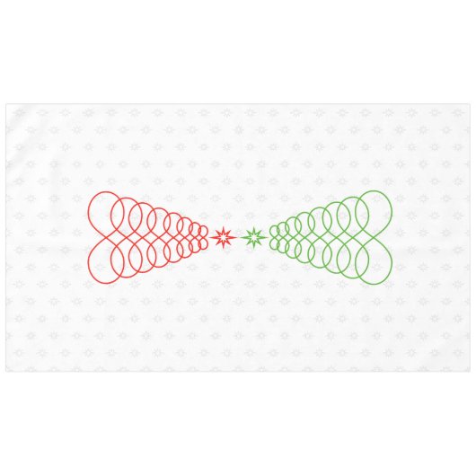 Weihnachtsbaum der unendlichen Liebe Tischdecke (Vorderseite (Horizontal))