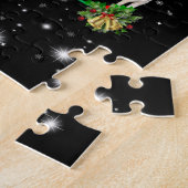 Weihnachtsbaum, der von Blitzlicht bedeckt ist Puzzle (Seite)