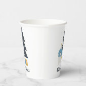 Weihnachtsbaum der weißen Katze Merry Catmas Pappbecher (Rechts)