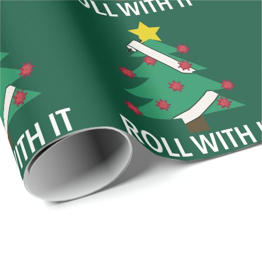 Weihnachtsbaum der Wolken Geschenkpapier (Rolleneckpunkt)