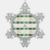 Weihnachtsbaum des Anwalts - Skala der Gerechtigke Schneeflocken Zinn-Ornament (Vorderseite)