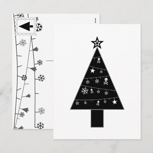 Weihnachtsbaum des DOOM Ferienhauses Postkarte (Vorne/Hinten)