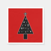 Weihnachtsbaum des DOOM-Papiers Napkins Serviette (Vorderseite)